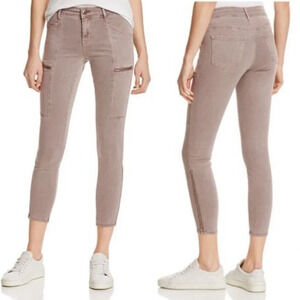 Pistola Hunter Skinny Cargo Zipper Cropped Tencel Pants